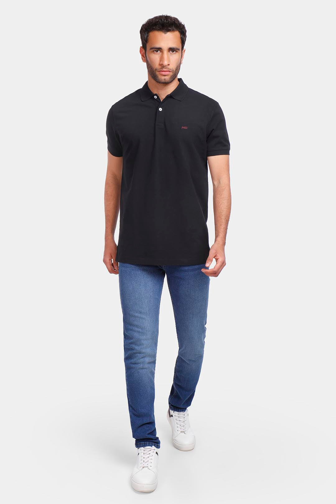 Black Basic Polo Shirt