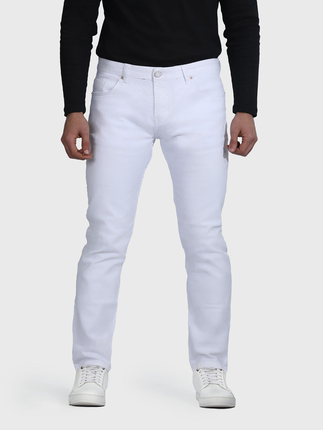 White  Slim Fit Jean Pants