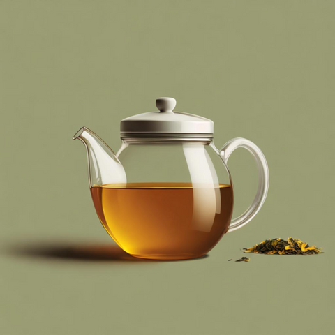 Rooibos thee in een glazen theekan