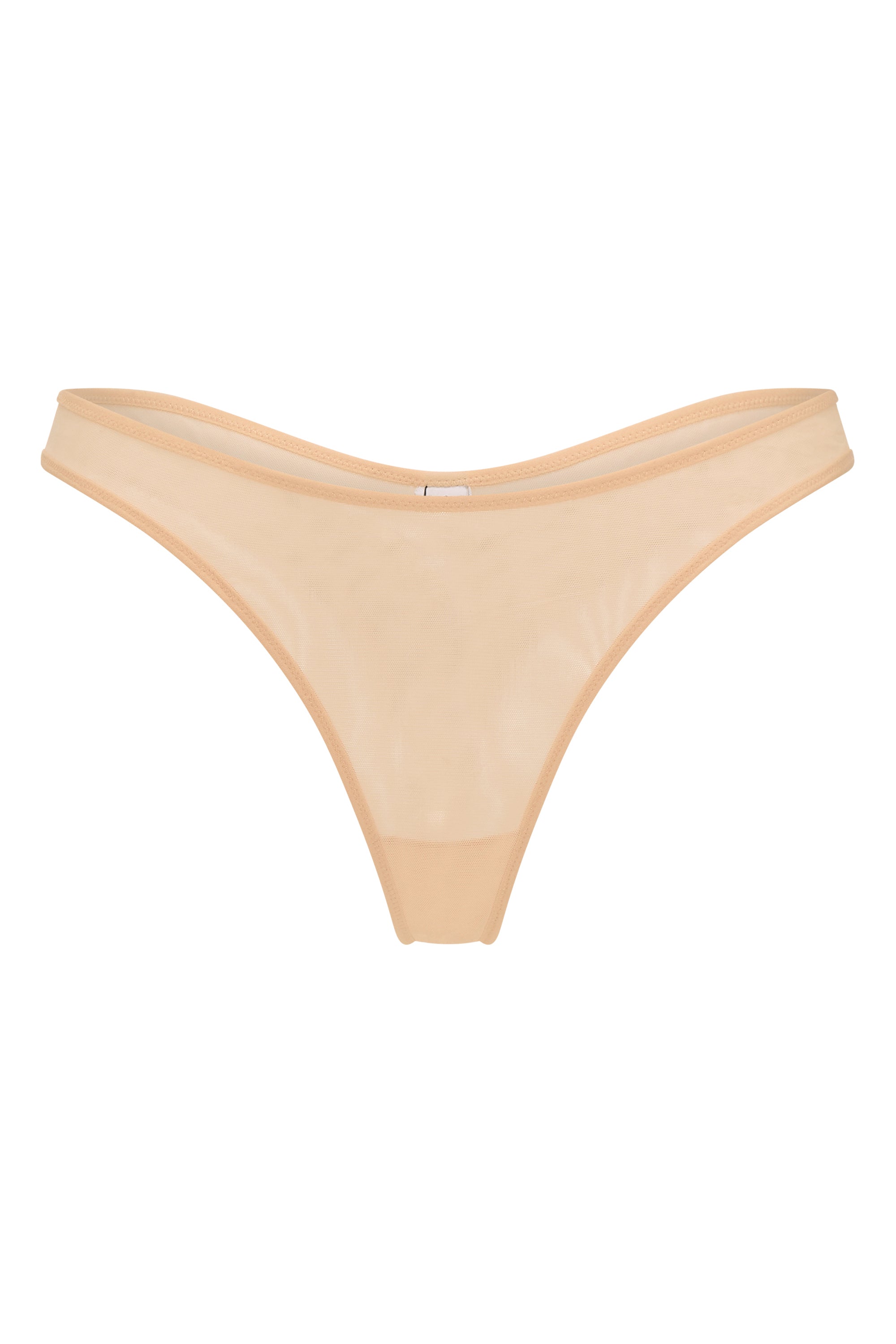 Intimates Soft Mesh Thong in Beige | Oh Polly