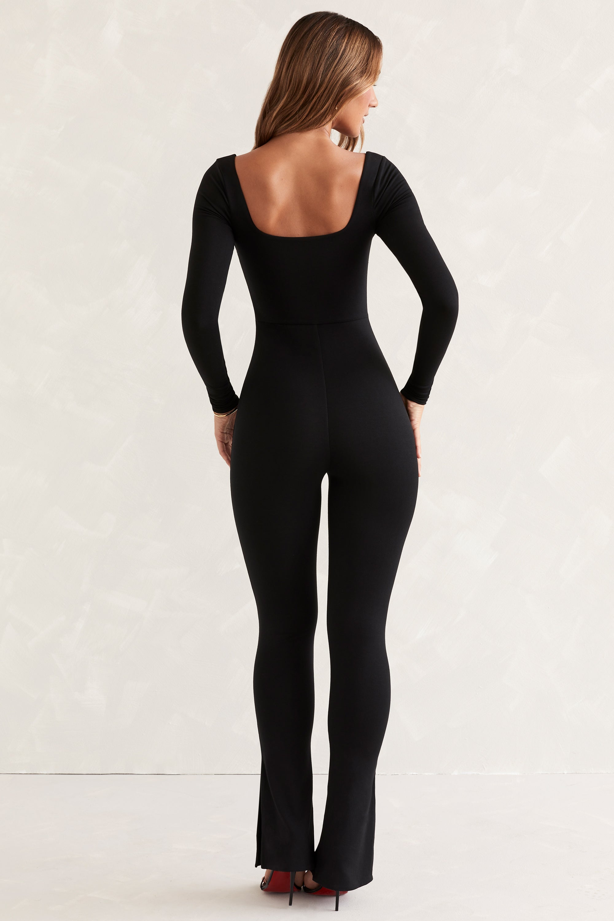 black full length jumpsuit