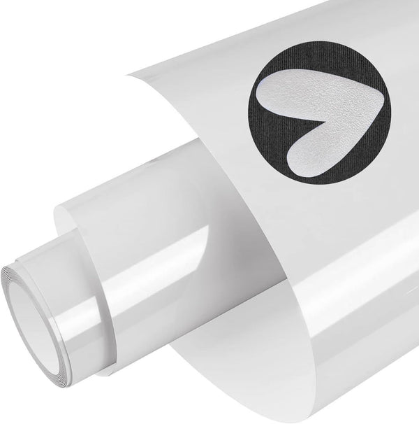 A-sub Black and White HTV Vinyl Rolls, 3D Puff Heat Transfer Vinyl 10 inch x 16 ft for Cutting Machines, PU 3D Puff Vinyl, Size: 10x8ft