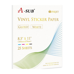 A-SUB Clear Waterslide Decal Paper Clear for Inkjet Printer 20 Sheets A4  Size