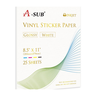 A-SUB Dark Fabric Transfer Paper 8.5''x11'' Compatible with Inkjet