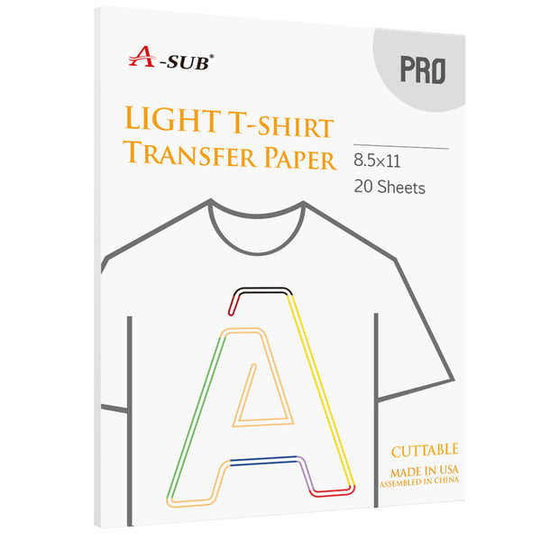 DIY Custom T-Shirts using A-SUB Light Fabric & Dark Fabric paper 