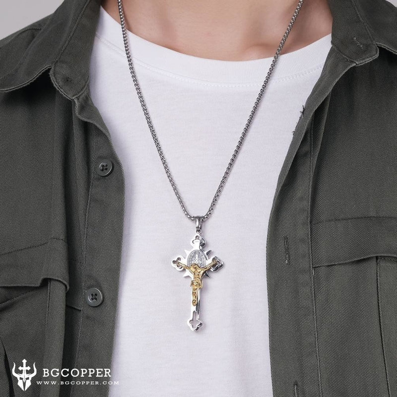 st benedict exorcism pendant