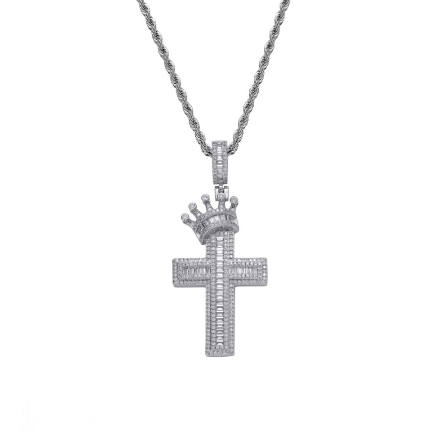 返品交換不可】 Knight king Queen Cross Necklace メンズ