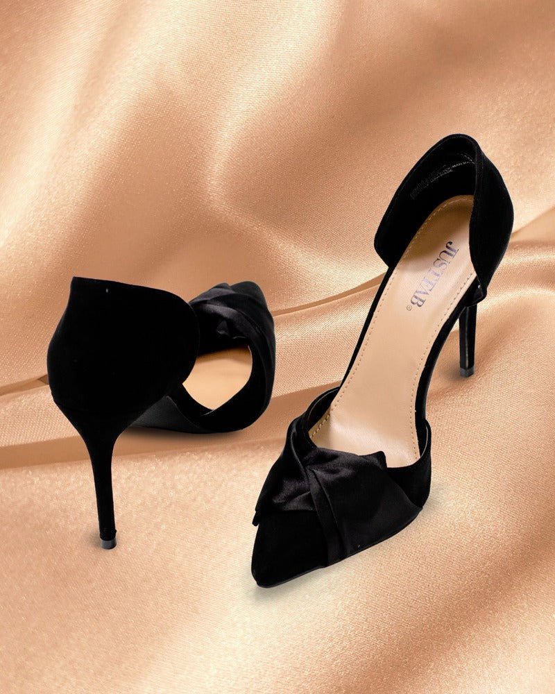 Black Bow Pointy Heels – StylePhase SA