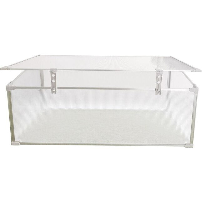 Hanover Hanover 47-In. Single Garden Bed Cold Frame Mini-Greenhouse Plant Protector - Lightweight and Portable, HANGHMN-3NAT ABU4_B3VIR42