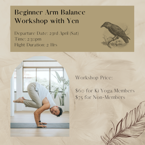 Ki Yoga Serangoon Gardens Ten Arm balance Workshop