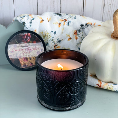 6 x 6 Spiced Pumpkin Scented Large 3 Wick Pillar Candles