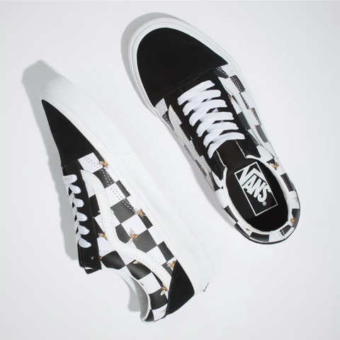 vans bee checkerboard