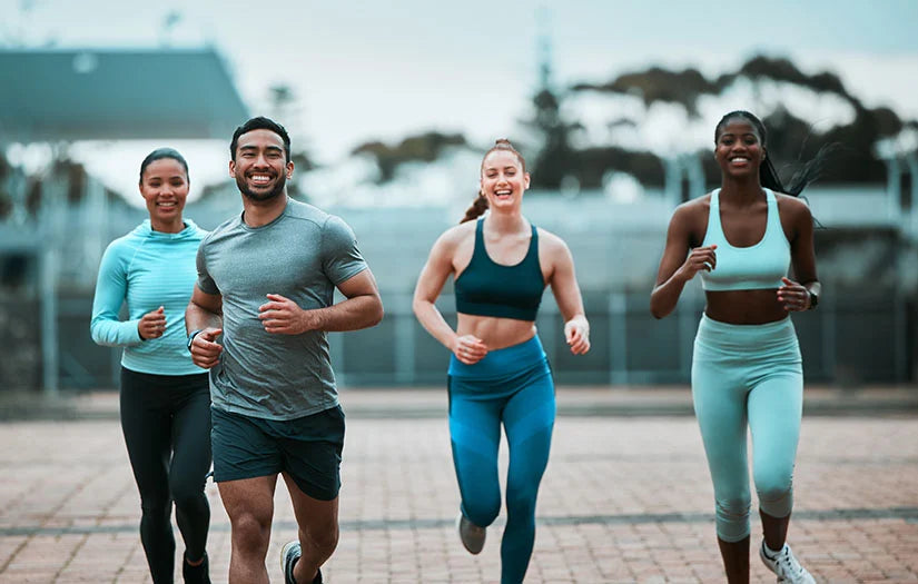 People running