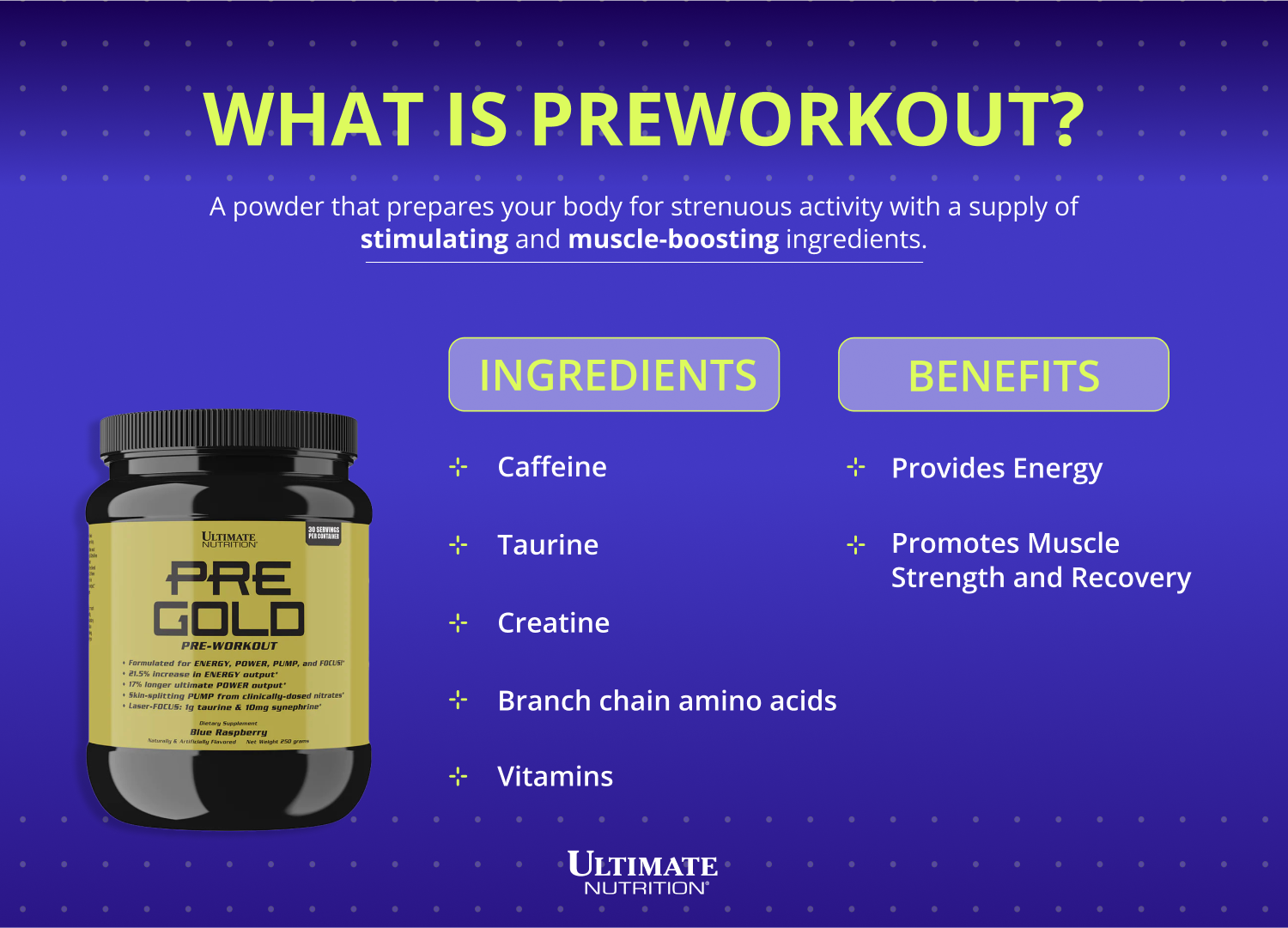 what is pre-workout | ultimate nutrition