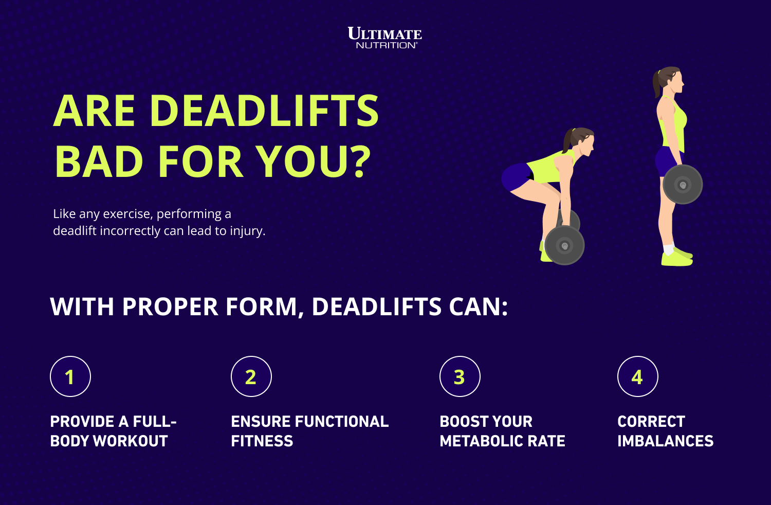 Are Deadlifts Bad For You? Infographic | Ultimate Nutrition