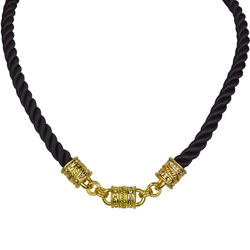 Mystic Cord Magnetic Interchangeable Necklace (Goldtone/Exotic