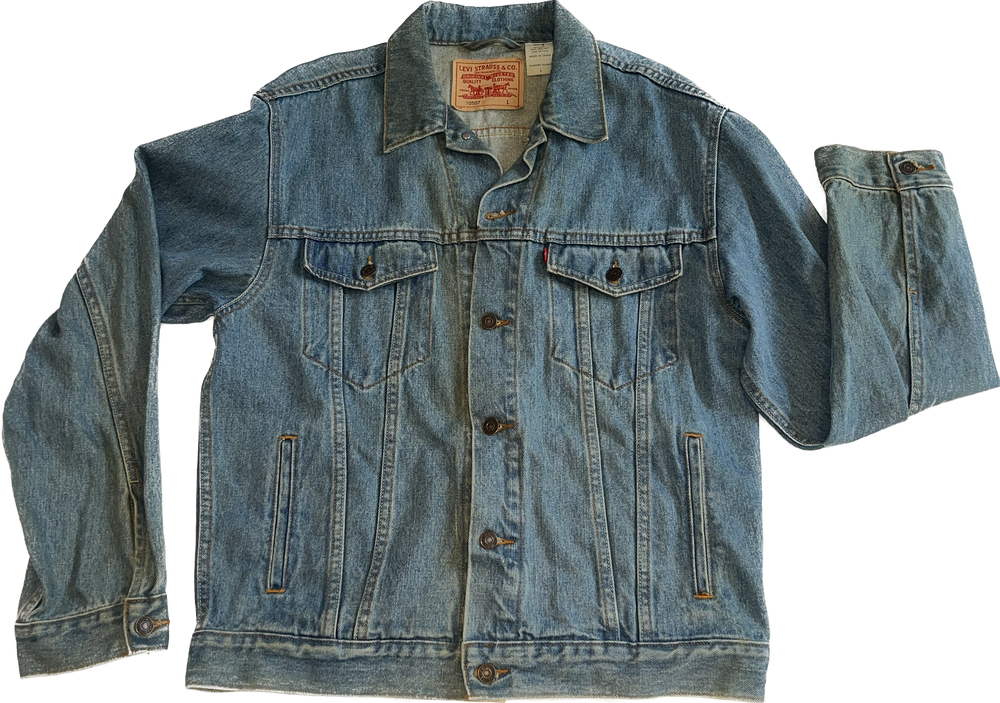 Vintage denim jacket Washed (6) – HugNottingHill