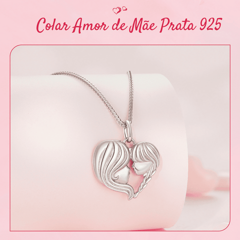 colar Feminino Prata 925 Para maes