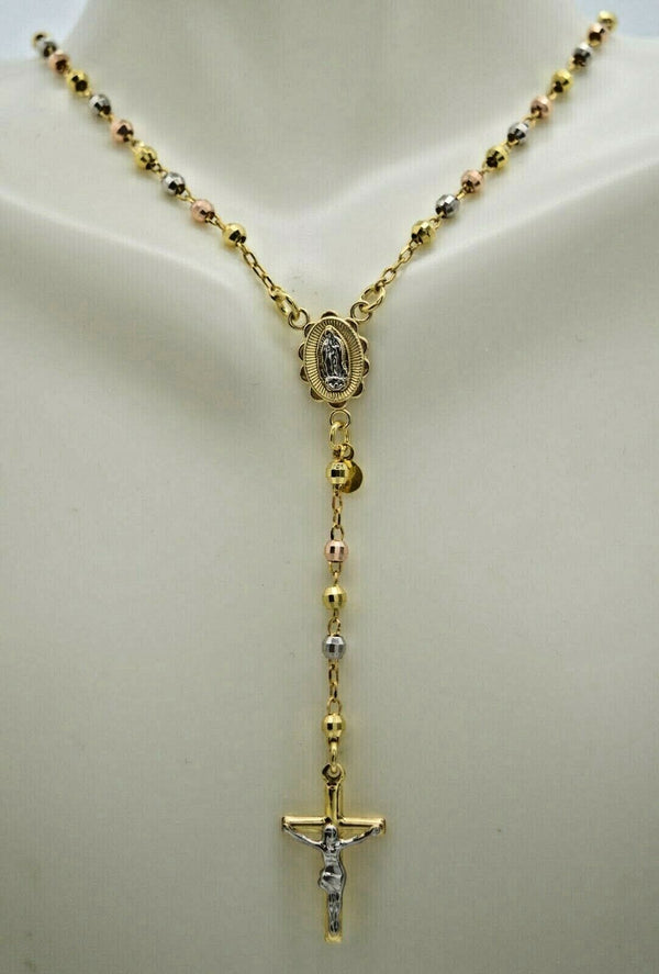 18k Gold Filled Colored Divine Child, Divino Nino, Rosary Necklace |  luxususa.net