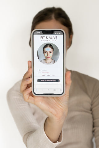 Skincare Hautanalyse Face Scan Fit & Alive 