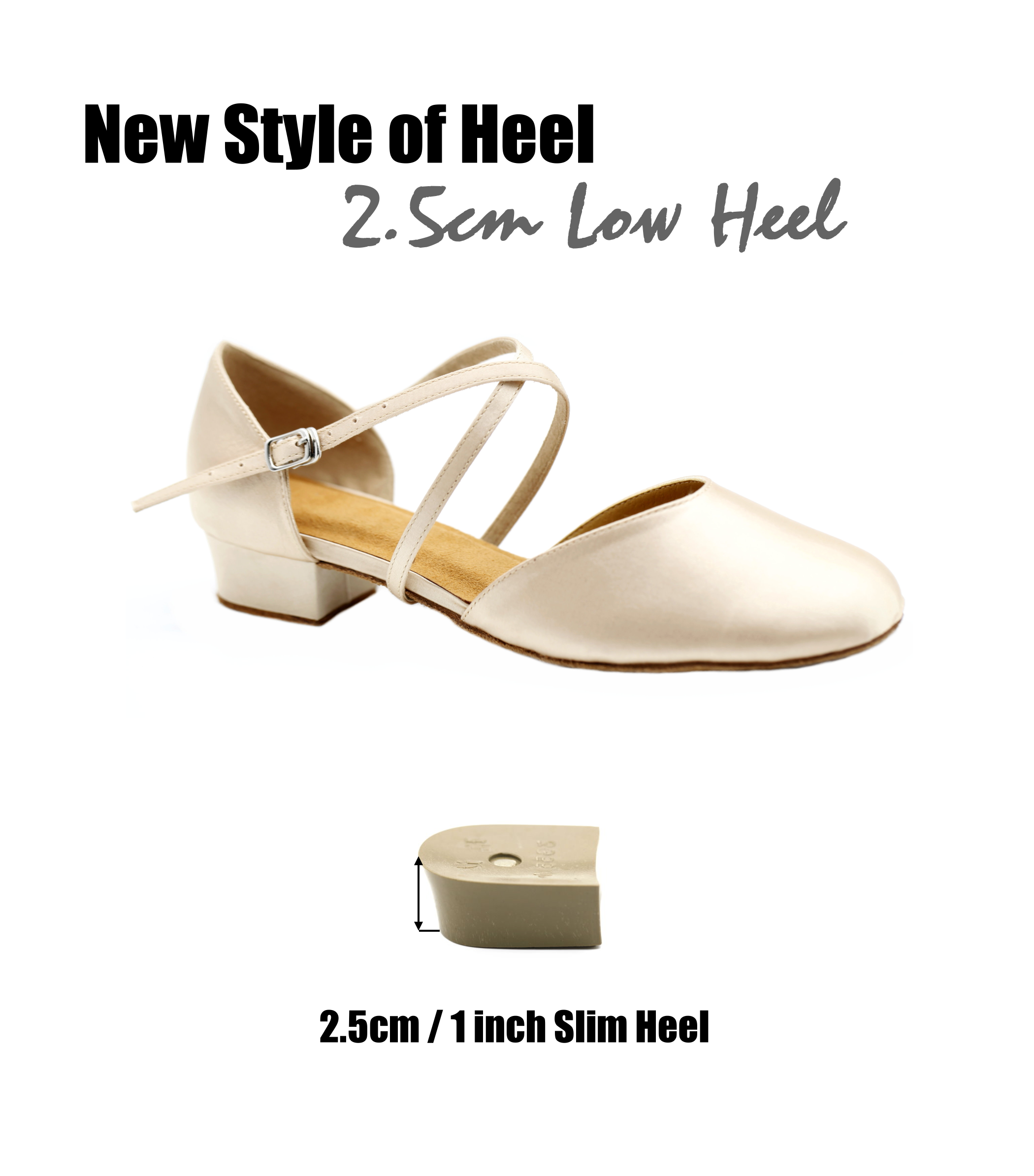 1 inch heel dance shoes