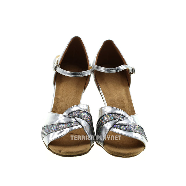 Silver Women Dance Shoes D256 – Terrier Playnet Shop