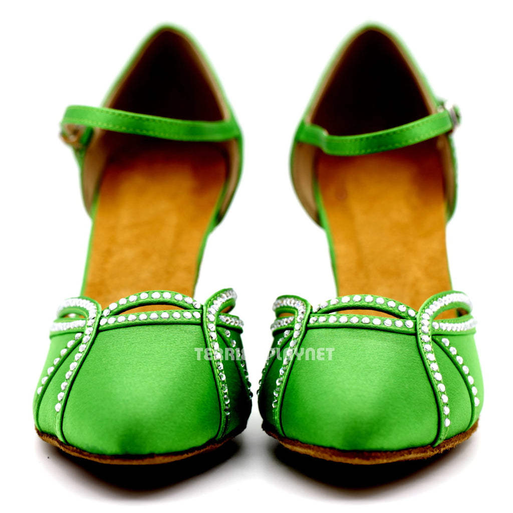 green dance shoes