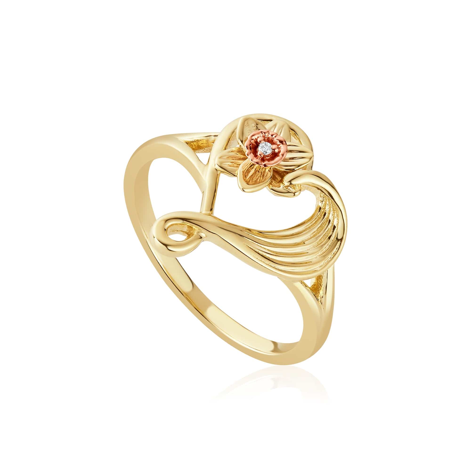 St Davids Daffodil Heart Diamond Ring – Clogau Outlet