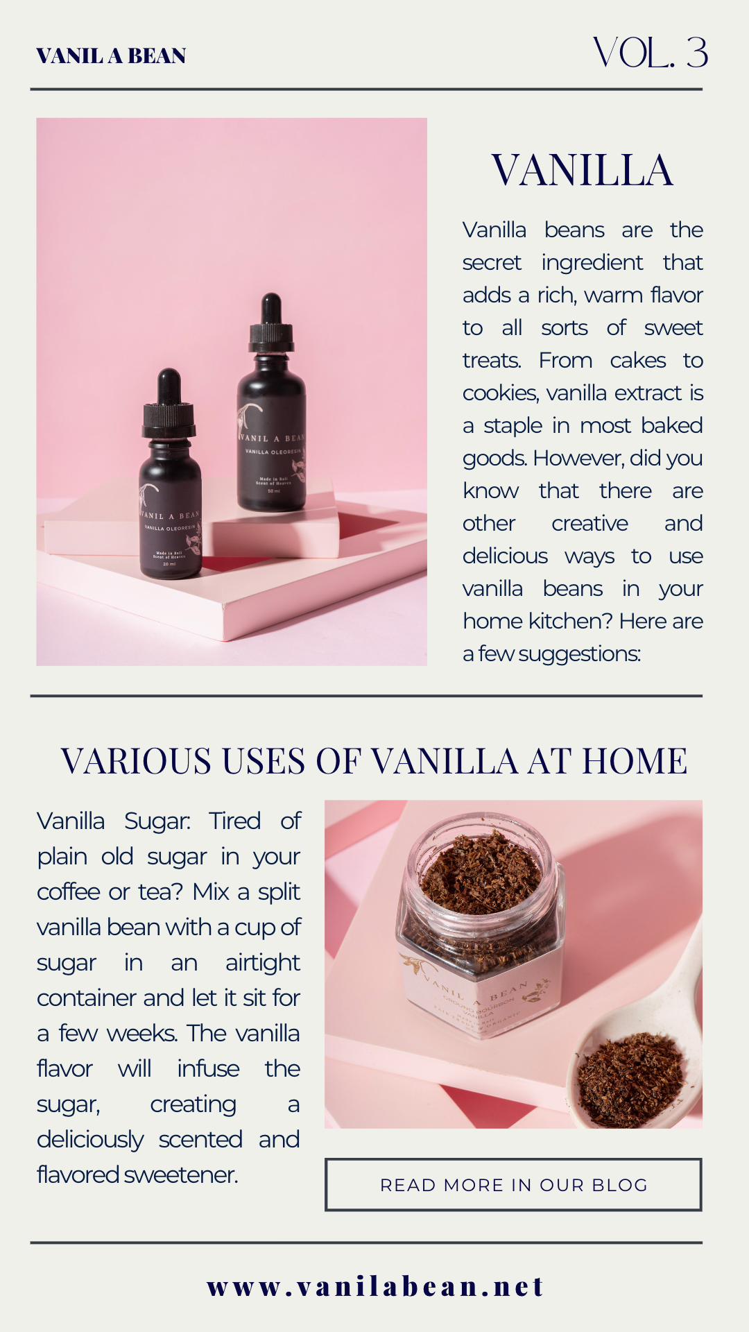 Various uses of vanilla beans at home