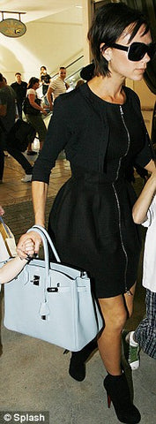 Victoria Beckham Steps Out with Hermes Blue Birkin Bag 2021 — Collecting  Luxury