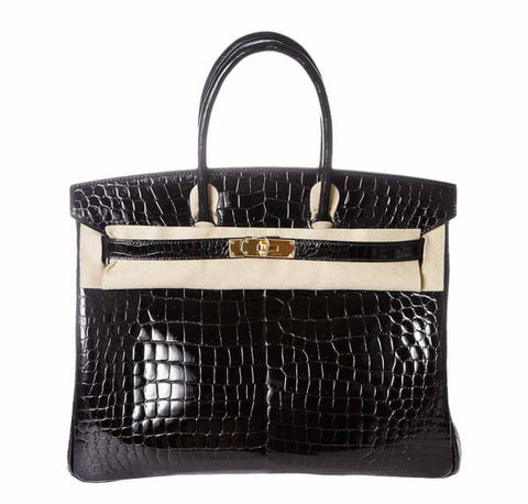 Hermes Birkin 35 Crocodile Black