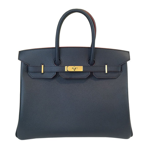 Hermès Birkin Bag Bleu Indigo Bi-Color Front