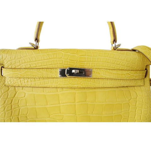 Hermes Kelly 35 Mimosa Alligator