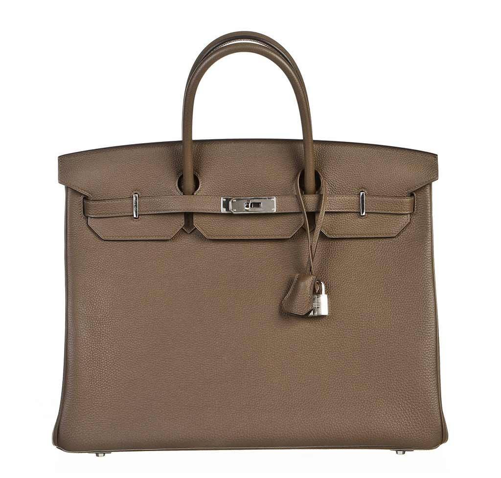 Hermès Birkin 40 Taupe PHW - Togo Leather | Baghunter