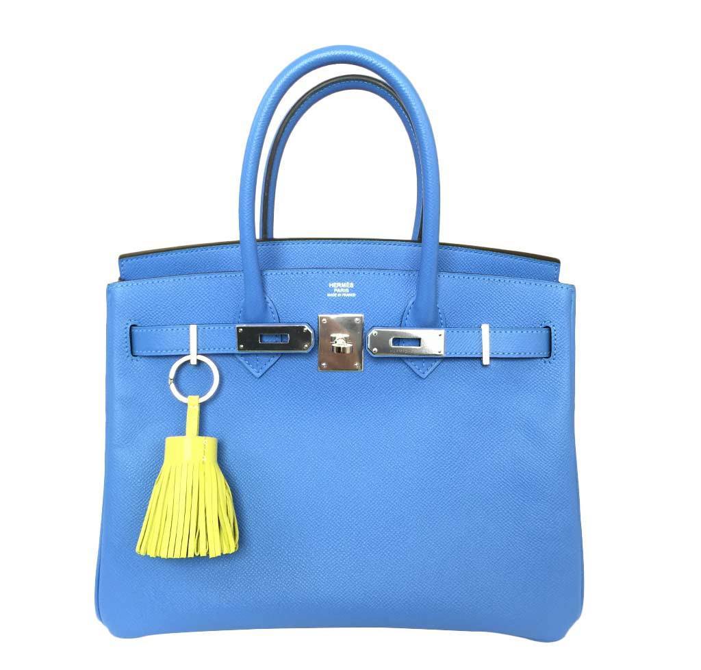 hermes blue purse