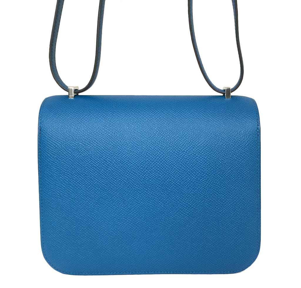 Hermès Constance 18 Blue Izmir - Epsom Leather PHW | Baghunter