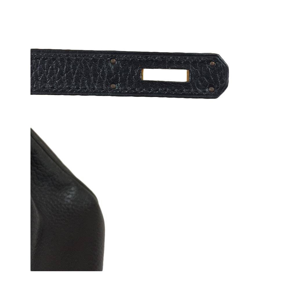 Hermès Kelly 32 Black - Ardennes Leather GHW | Baghunter