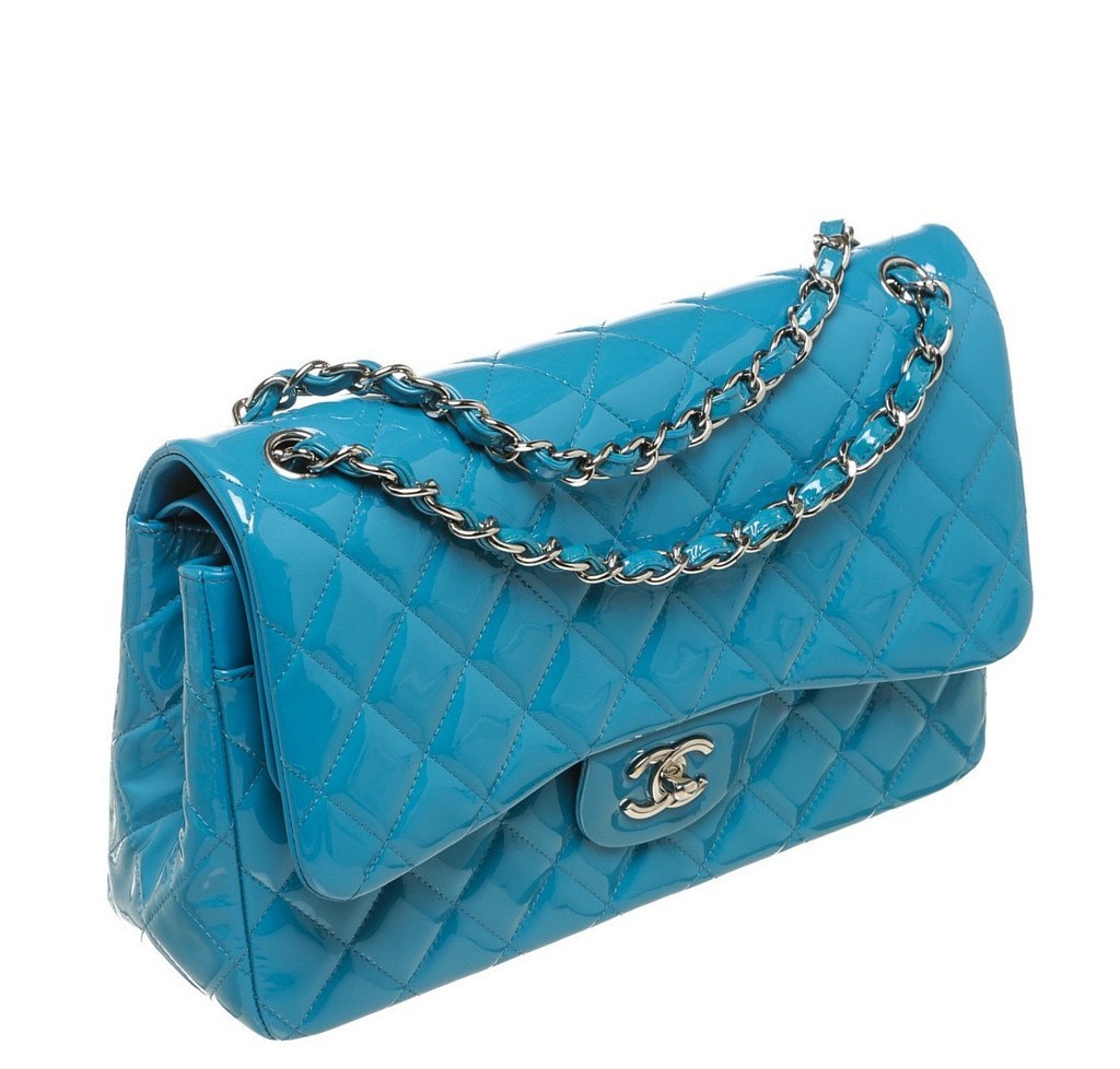 blue side bag