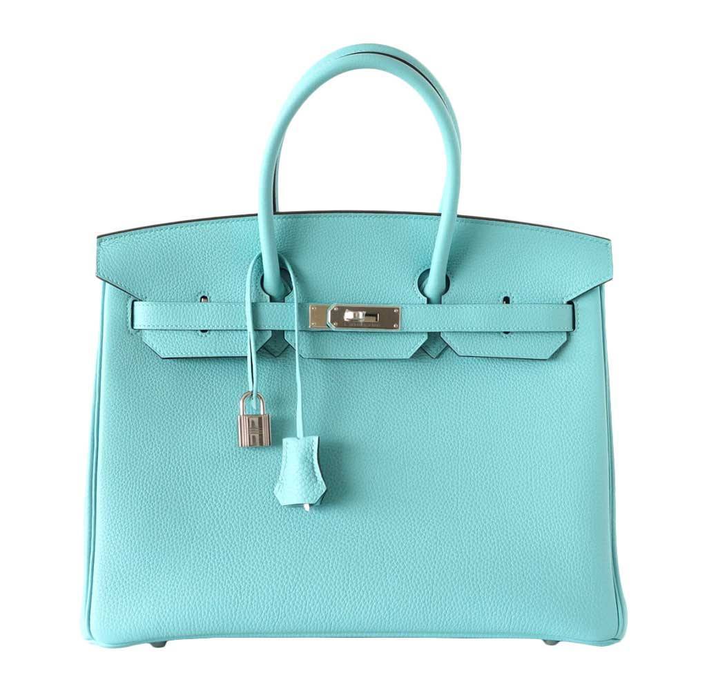 Hermès Birkin 35 Blue Atoll - Togo Leather PHW | Baghunter