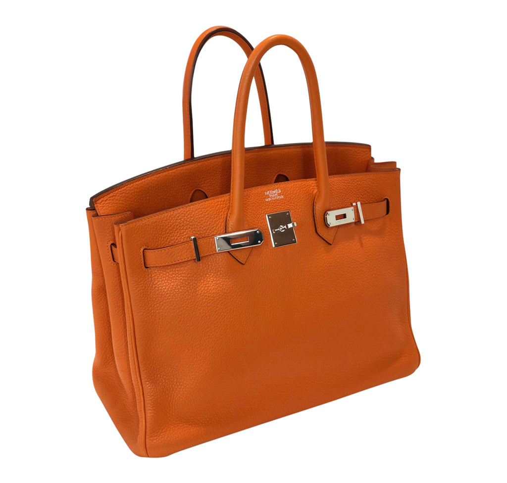 Hermès Birkin 35cm Orange Togo Leather 