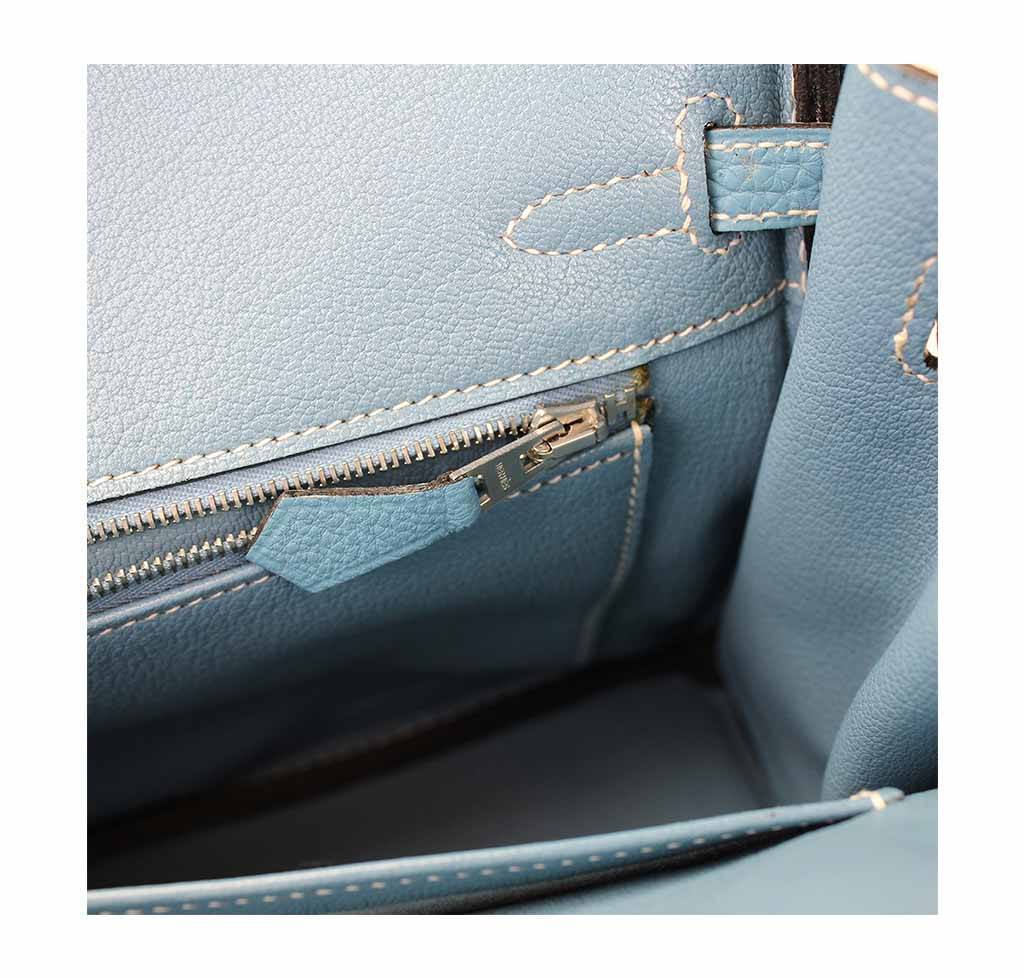 Hermès Birkin 25 Blue Jean - Epsom Leather PHW | Baghunter