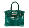 green crocodile Birkin bag