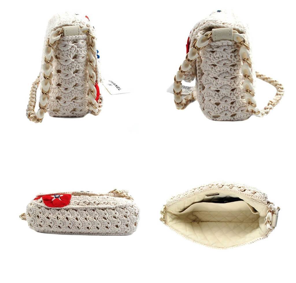 Chanel Crocheted Knit Camellia Runway Bag Baghunter