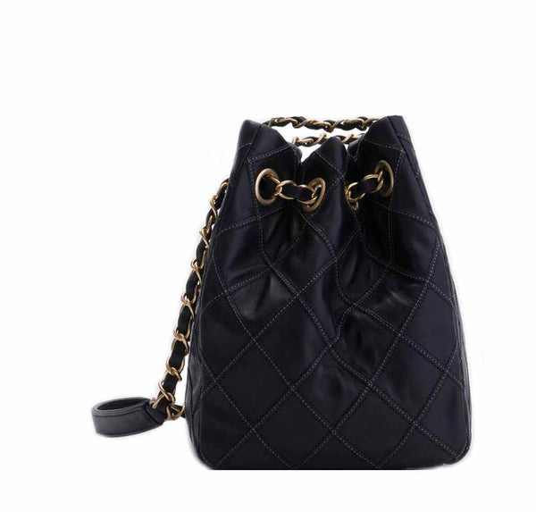 Chanel Sac Accordion Bag Black - Lambskin Leather | Baghunter