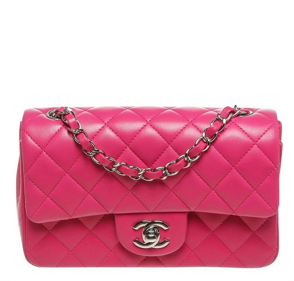 Chanel Mini Classic Flap Bag Pink - Lambskin | Baghunter