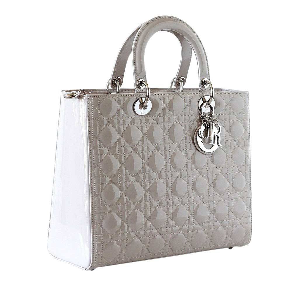 lady dior bag grey