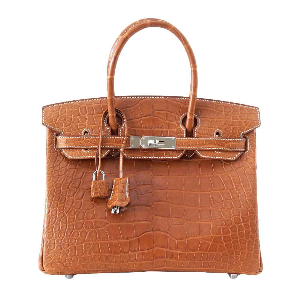 Birkin 30 Alligator Fauve Barenia Bag 