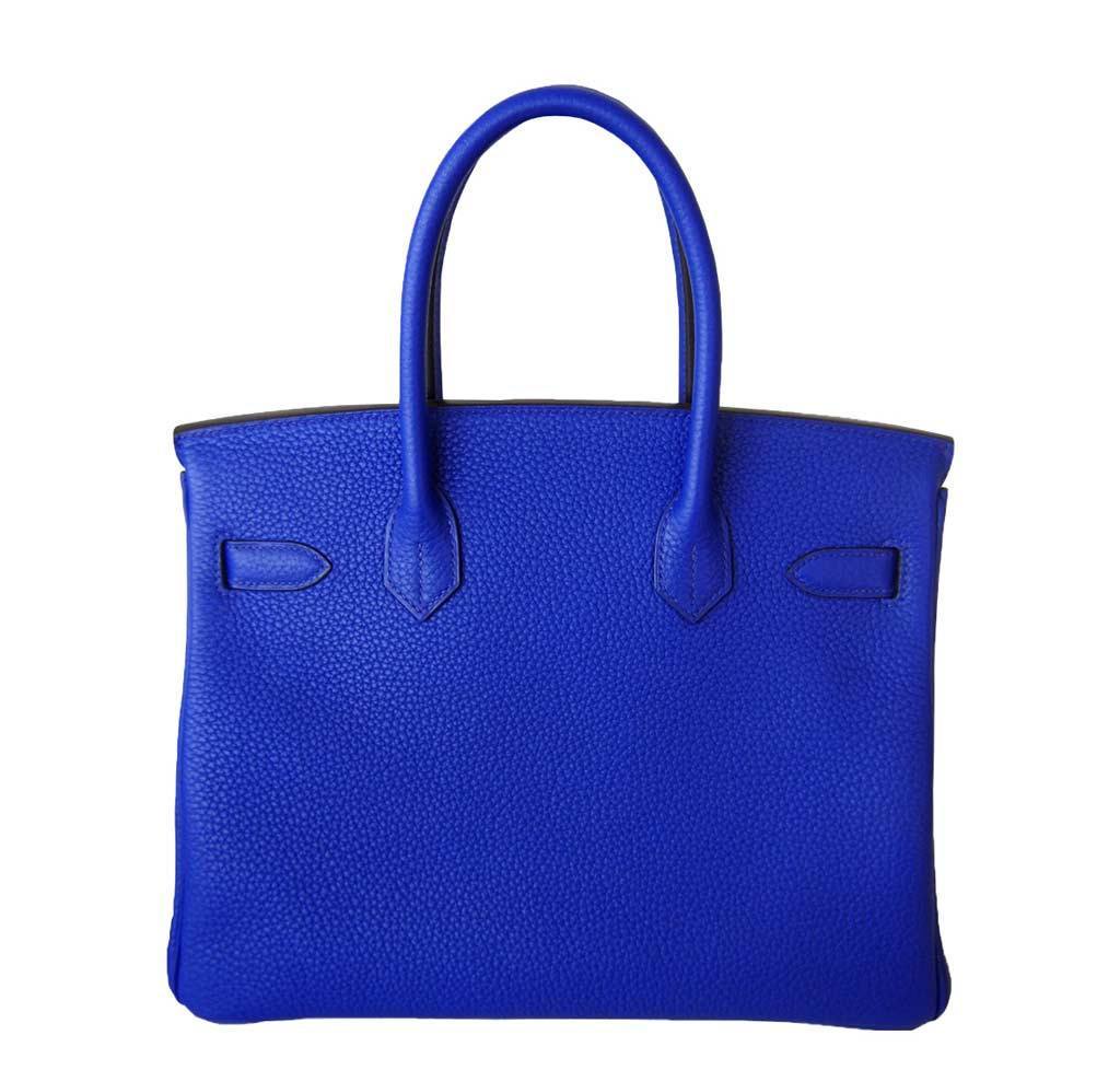 Hermès Birkin 30 in Blue Electric Candy GHW | Baghunter