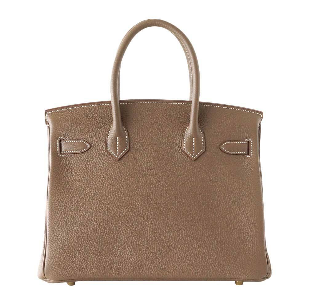 Hermès Birkin 30 Etoupe Togo Leather - Gold Hardware | Baghunter