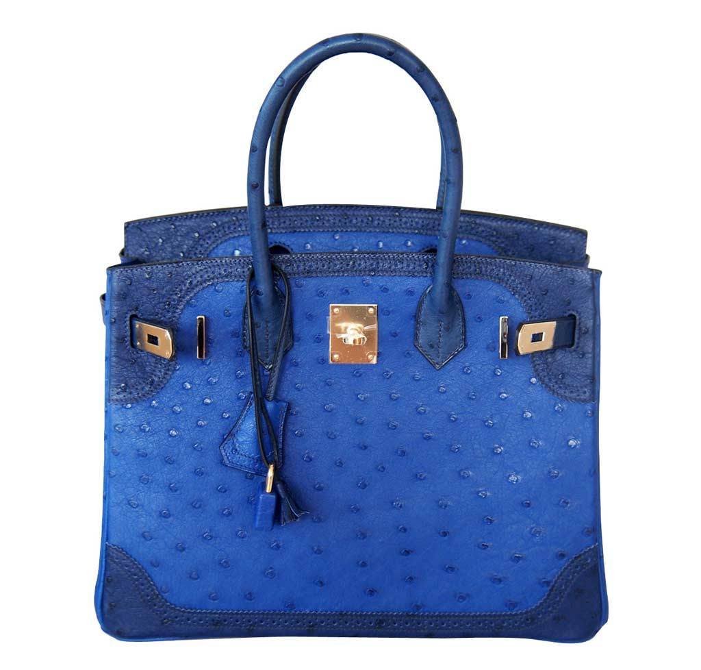 Hermès Birkin 30 Ghillies Tri-Color Blue - Limited Edition | Baghunter